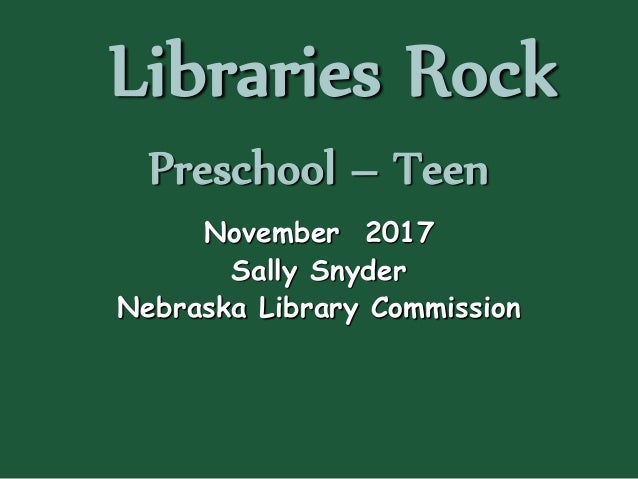 NCompass Live: Libraries Rock! : Summer Reading Program 2018