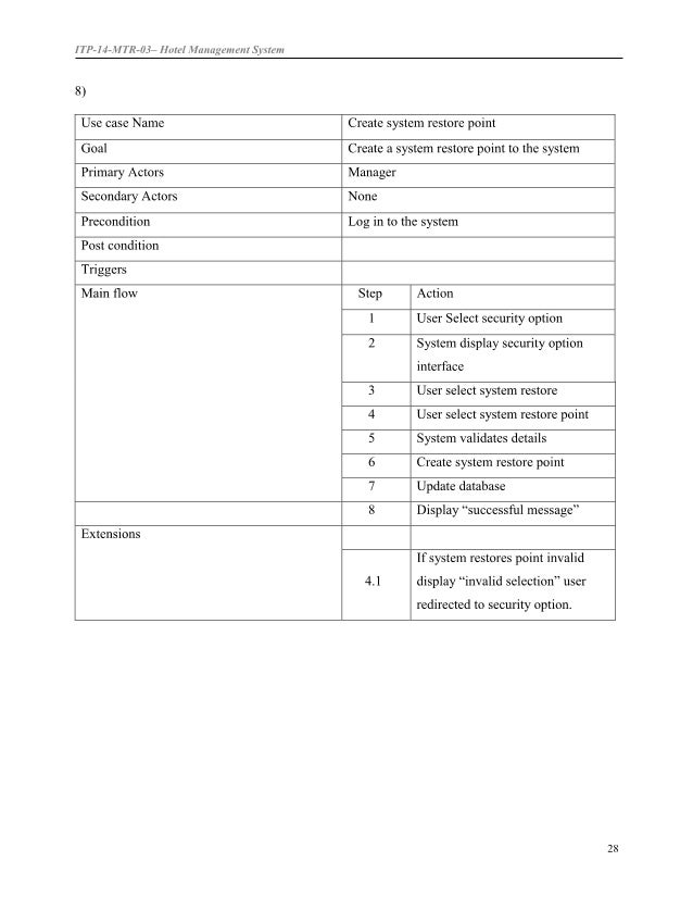 Srs document for hotel management system