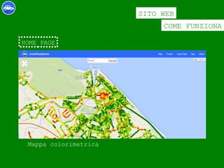 COME FUNZIONA
SITO WEB
HOME PAGE
Mappa colorimetrica
 