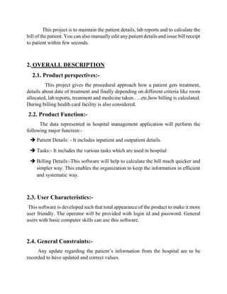 Hospital Management System Project | PDF