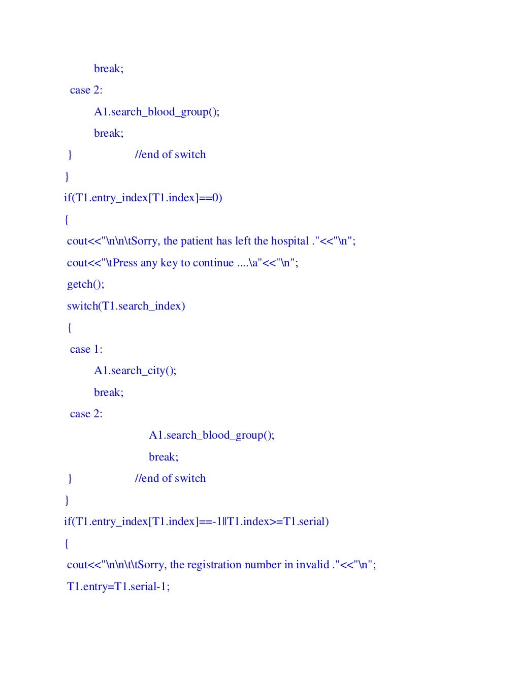 Hospital Management System Project