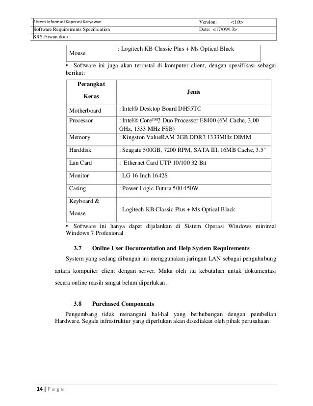 Tugas Rpl Srs Erwan Tugas Rpl Srs Erwan