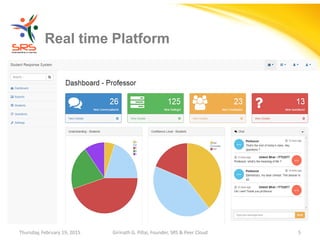 Girinath - giribio
Thursday, February 19, 2015 Girinath G. Pillai, Founder, SRS & Peer Cloud 5
Real time Platform
 