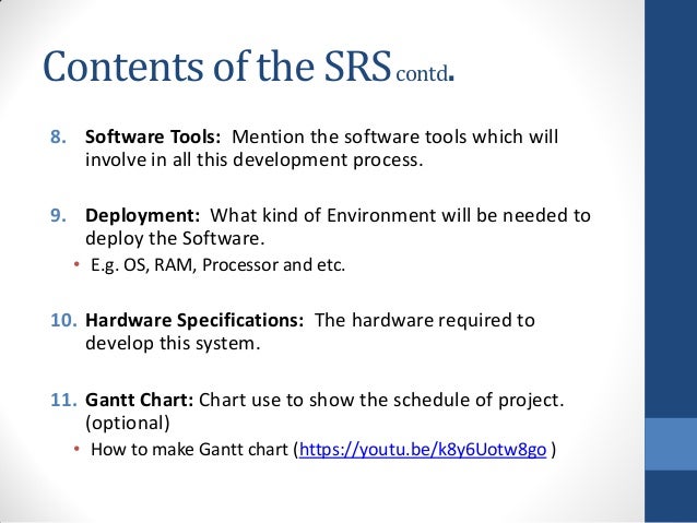How to make SRS