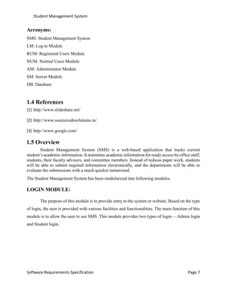 Student Management System Report Pdf