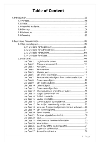 Software requirement specification | PDF