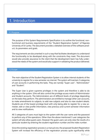 Software requirement specification | PDF
