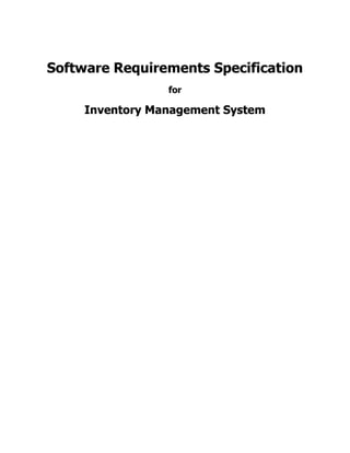 Software Requirements Specification-SRS for IMS.pdf