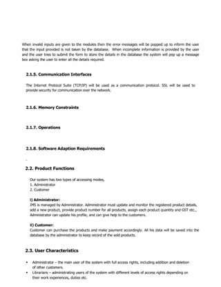 Software Requirements Specification-SRS for IMS.pdf
