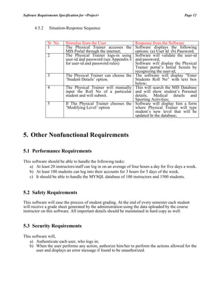 SRS for student database management system | PDF