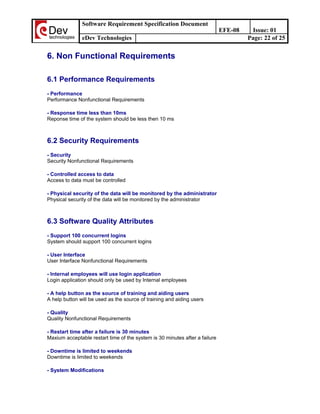 Login Module Guidelines Example Srs master login module | DOC
