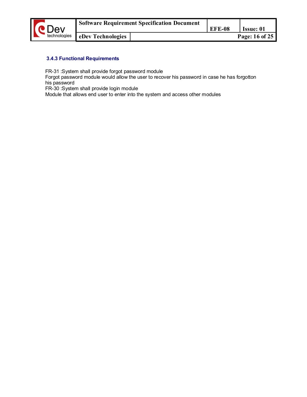 Srs master login module