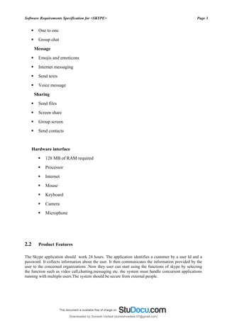 Skdupd Message Example Srs of skype | PDF