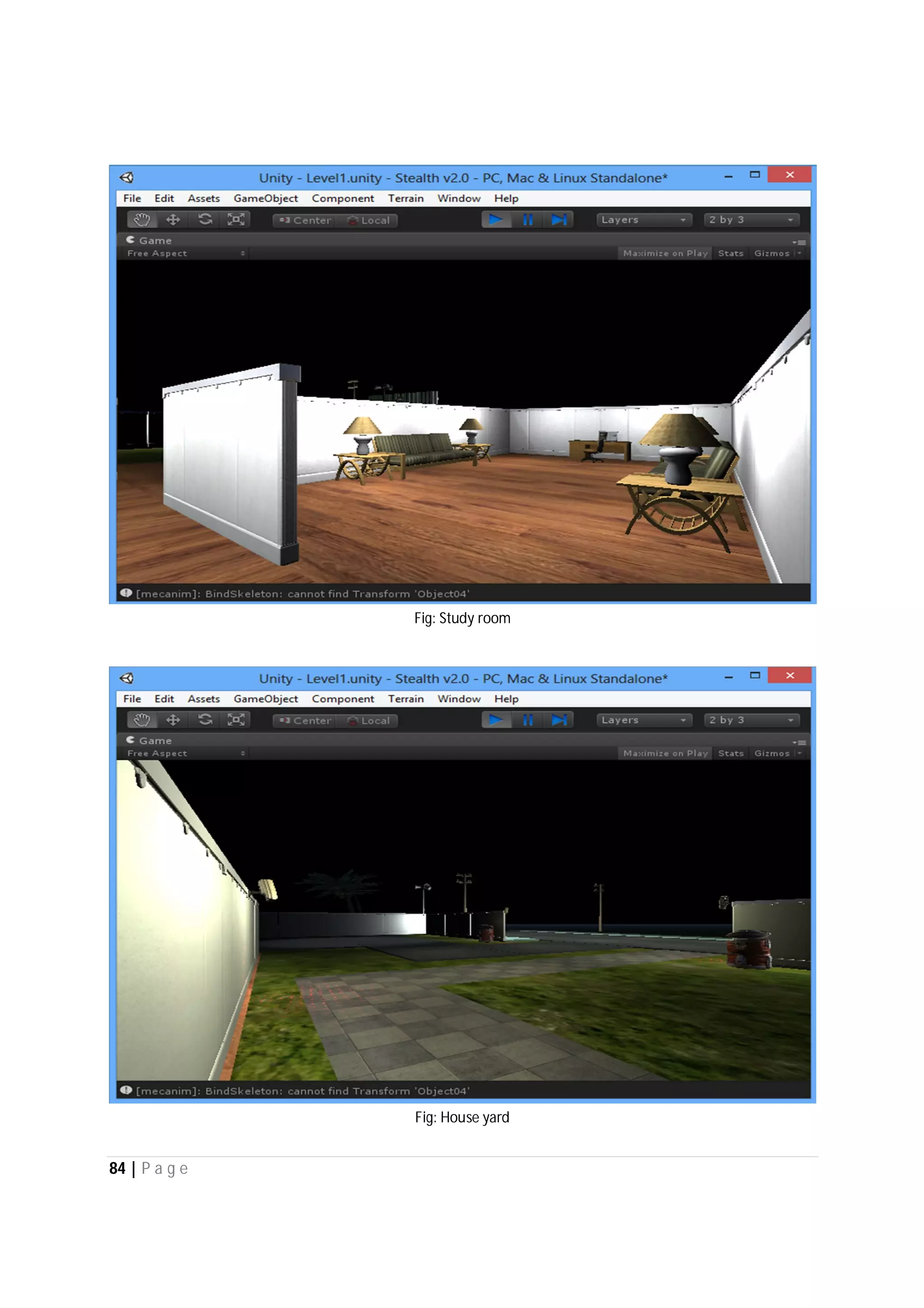 84 | P a g e
Fig: Study room
Fig: House yard
 