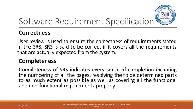 Srs (software requirement specification) in software engineering basi…