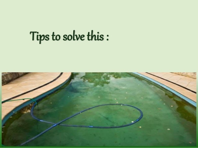 what causes green water in pool