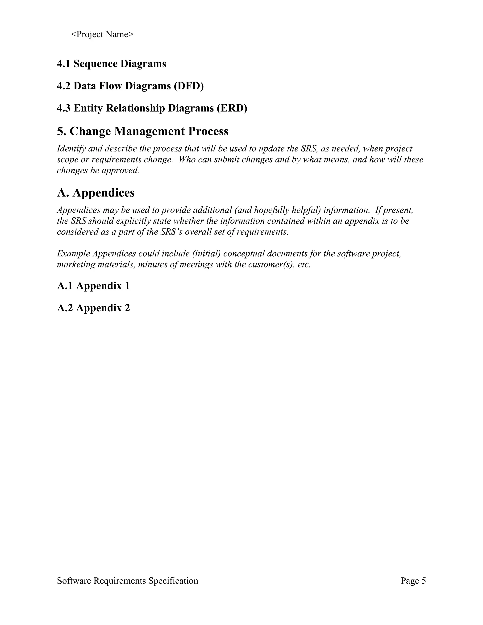 Srs template for mini project i (1) | DOC