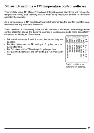 Thermostat Raptor Algorithm Secure SRT322_User__Installation_instructions | PDF
