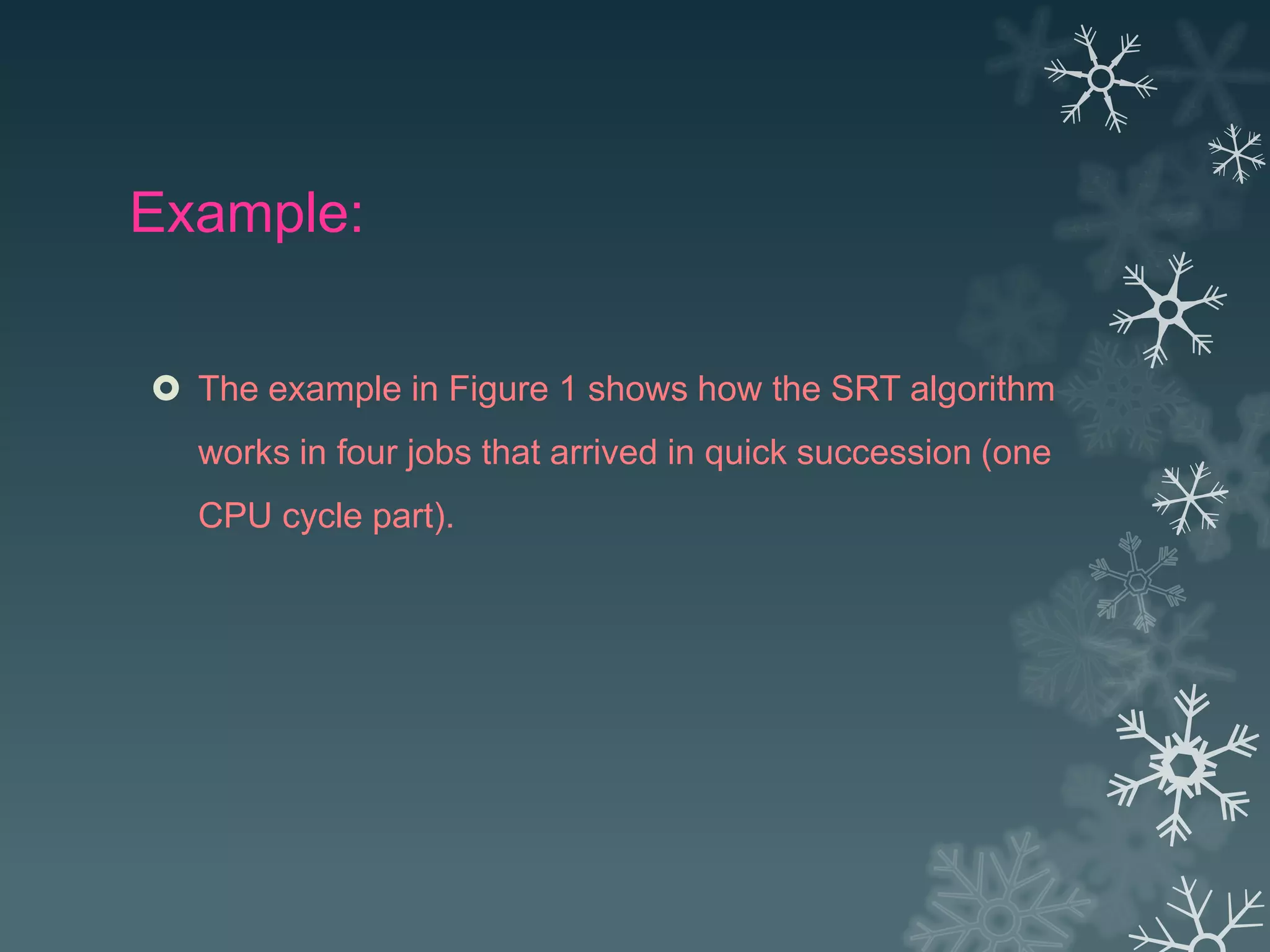 Srt algorithm | PPTX | Computing | Technology & Computing