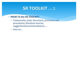 The Small Reservoirs Toolkit