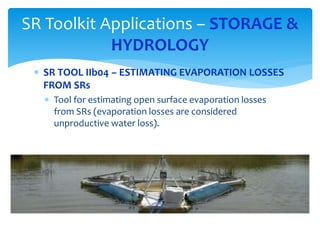 The Small Reservoirs Toolkit