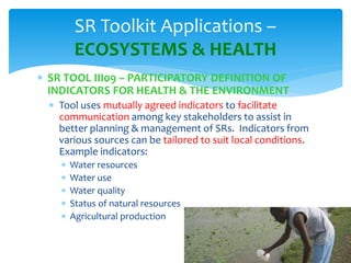 The Small Reservoirs Toolkit