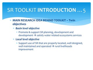 The Small Reservoirs Toolkit