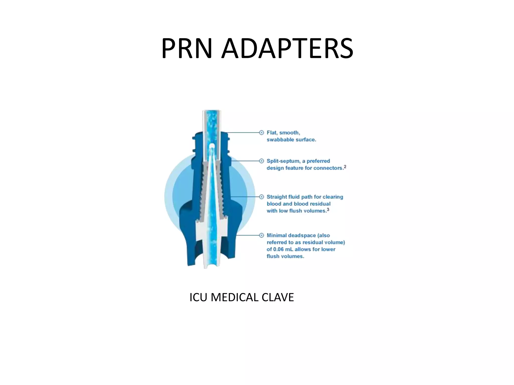 PRN ADAPTERS
ICU MEDICAL CLAVE
 