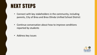 City of Brea Student Site Walk audit presentation | PPT | Free Download