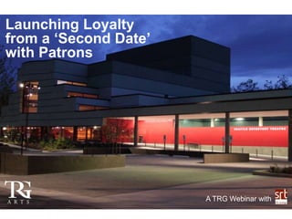 Launching Loyalty
from a ‘Second Date’
with Patrons

A TRG Webinar with

 