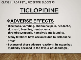 ANTIPLATELET DRUGS FROM PHARMACOLOGY.pptx