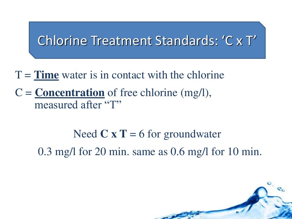 chlorination n chlorine demand