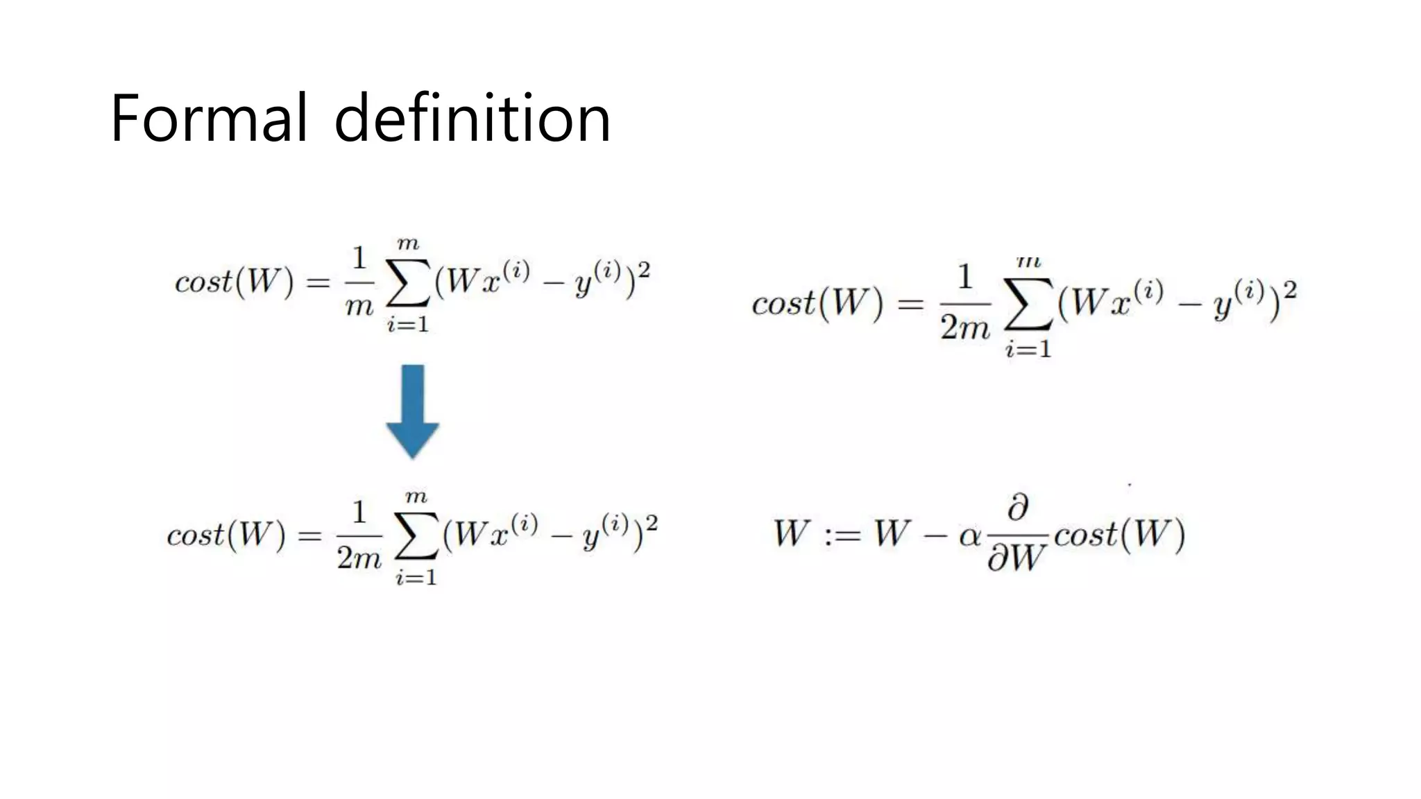 Formal definition
 
