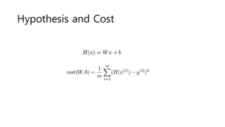 Hypothesis and Cost
 