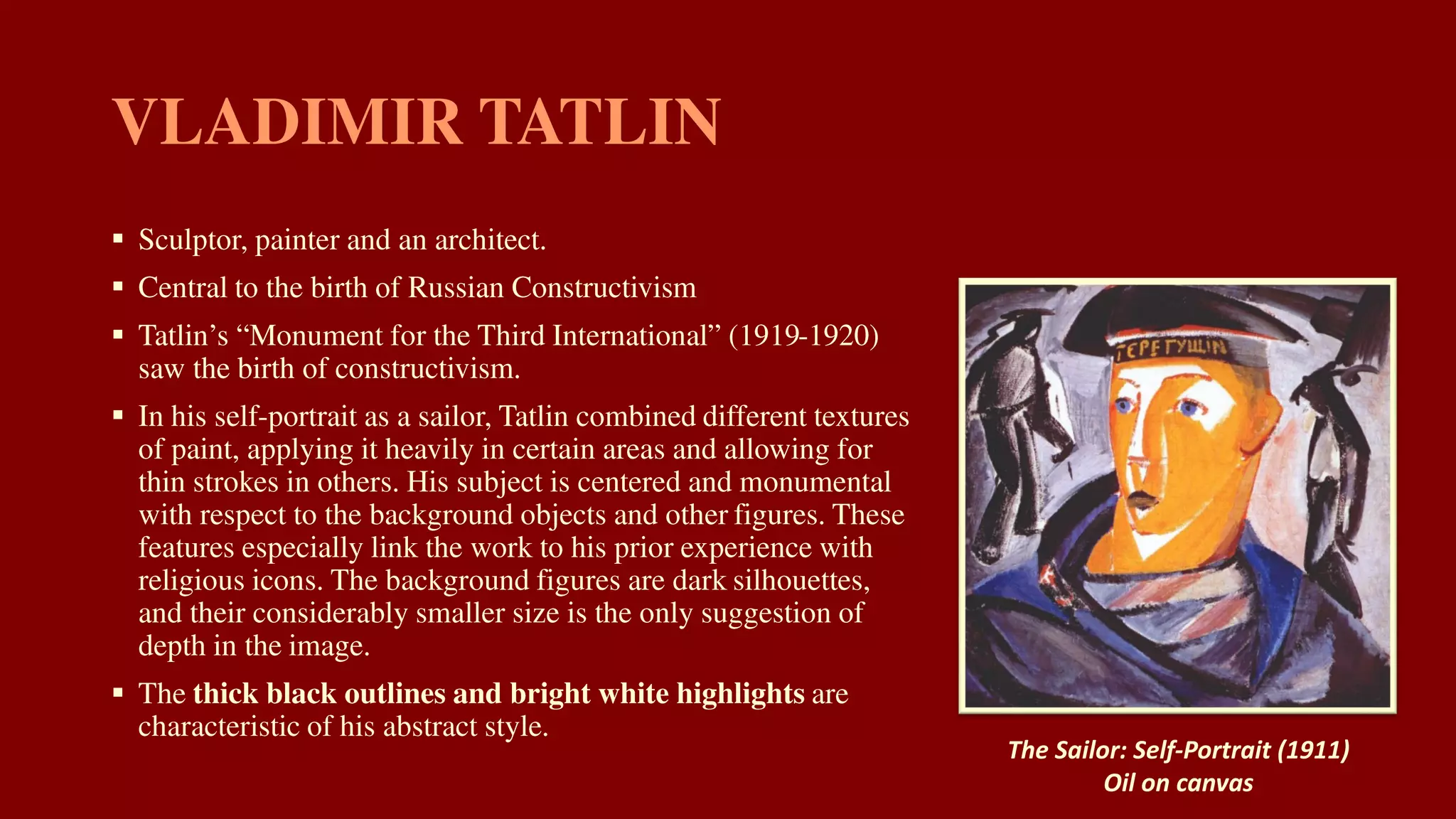 




The Sailor: Self-Portrait (1911)
Oil on canvas
 