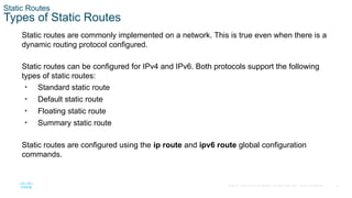 Comprehensive Guide to Configuring IPv4 and IPv6 Static Routing | PPTX