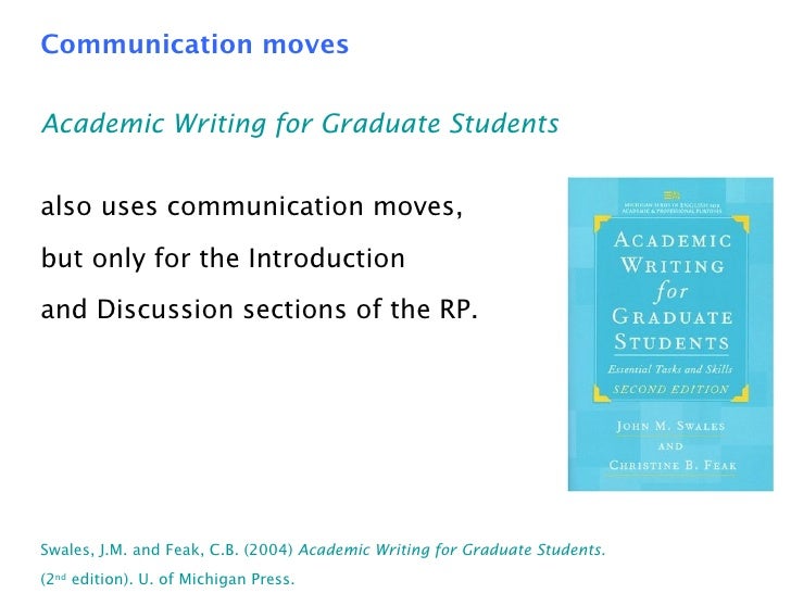 Academic writing for graduate students