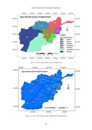Climate Change Scenarios for Agriculture of Afghanistan | PDF
