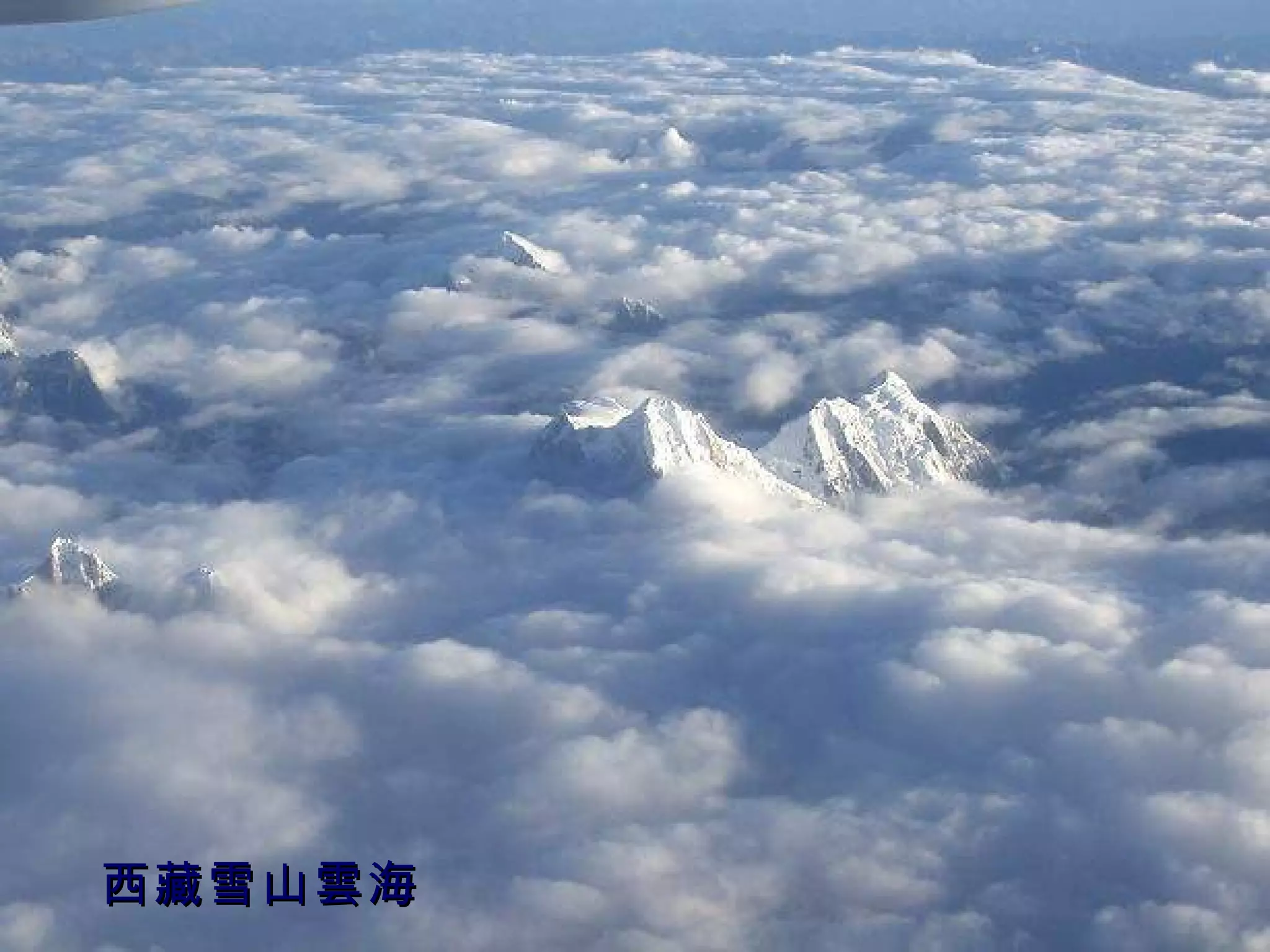 西藏雪山雲海 