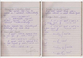 Signals and system notes | PDF