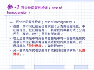  -2 ٷֱͬ|ԙz test of homogeneity  ٷֱͬ|ԙz test of homogeneity  }粻ͬ罛λļͥ֞罛λ罛λ罛؞飩ͥĽBʽ֞ΣǷ Ć}Ѓɂg׃һ׃оMвŪ׃헻^e׃헣һ׃헷Q顸 OӋ׃ 罛λ һ׃оҪ̽ӑ׃헷Q顸 ׃  