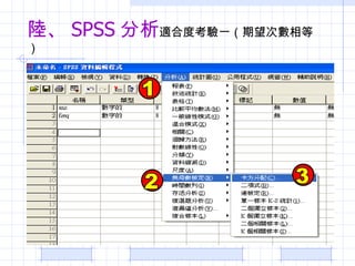 ꑡ SPSS  ʺ϶ȿһȣ 