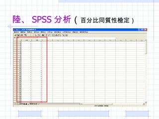 ꑡ SPSS   ٷֱͬ|ԙz 