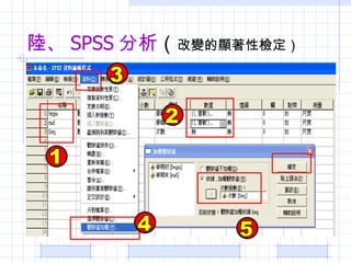 ꑡ SPSS   ׃@ԙz 
