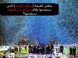 describing how a wealth management bank acquires its clients ماهى القيمه  ( سلعه  / خدمه )  التى ستقدمها ولأى  شرائح من العملاء  ستقدمها؟  