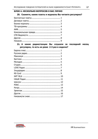 исследование поведения потребителей на р недвижим