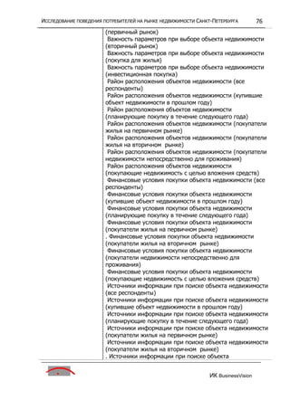 исследование поведения потребителей на р недвижим