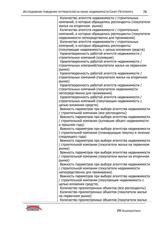 исследование поведения потребителей на р недвижим