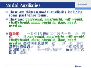Modal Auxiliaries