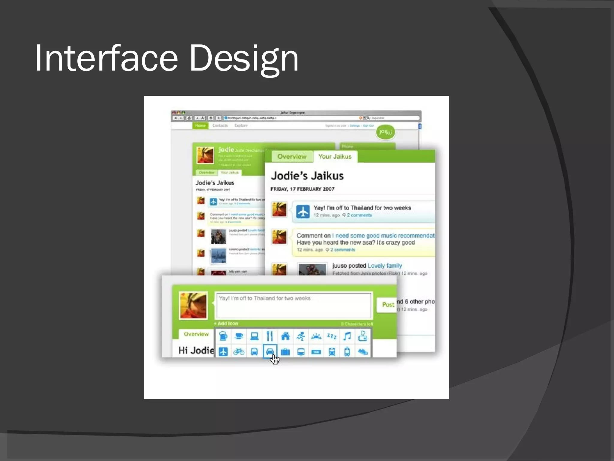 Interface Design 